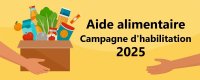 Aide alimentaire : campagne d'habilitation régionale 2025